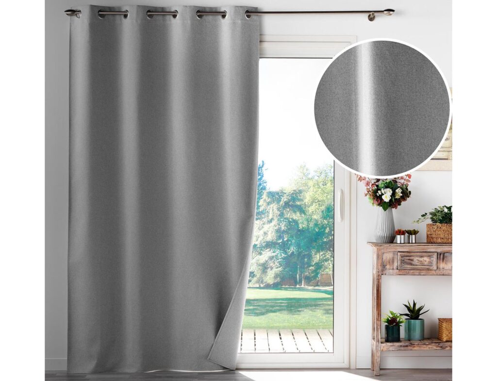 Κουρτίνα Blackout Occultiss Douceur D'intérieur - 135X260Cm - Γκρι