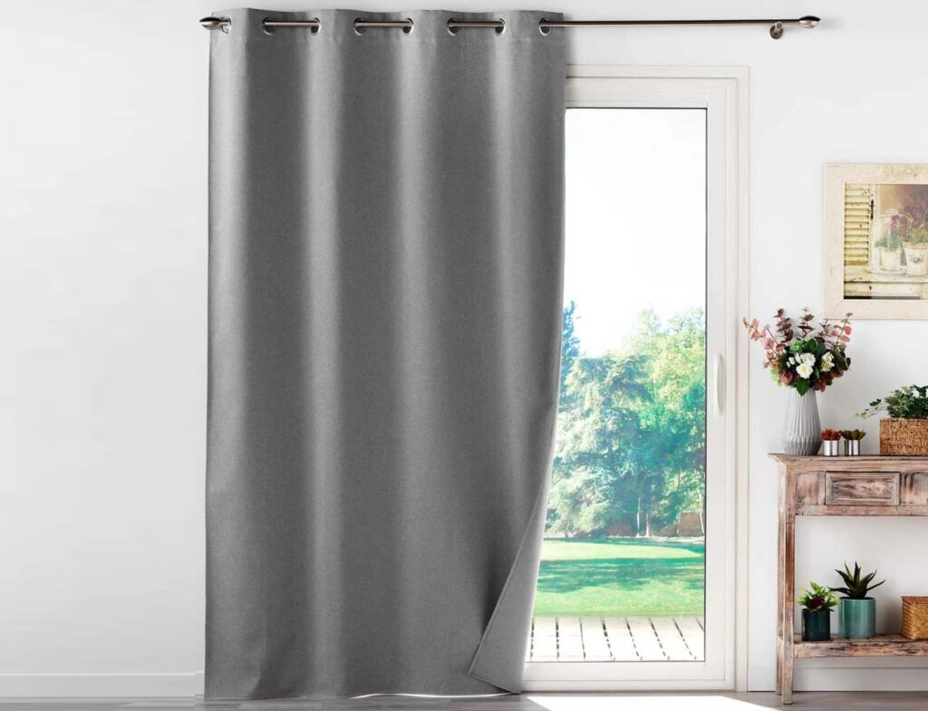 Κουρτίνα Blackout Occultiss Douceur D'intérieur - 135X260Cm - Γκρι
