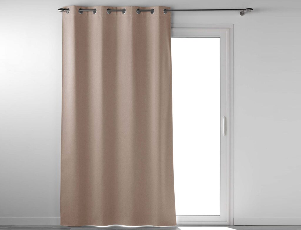 Κουρτίνα Blackout Occultiss Douceur D'intérieur - 135X260Cm - Καφέ