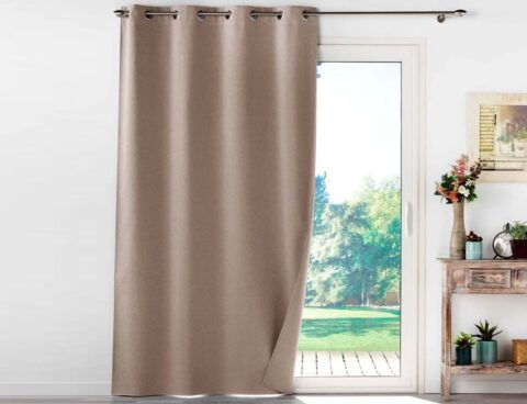 Κουρτίνα Blackout Occultiss Douceur D'intérieur - 135X260Cm - Καφέ