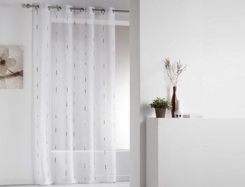 Κουρτίνα Chenille Douceur D'intérieur - 140X260Cm - Λευκό