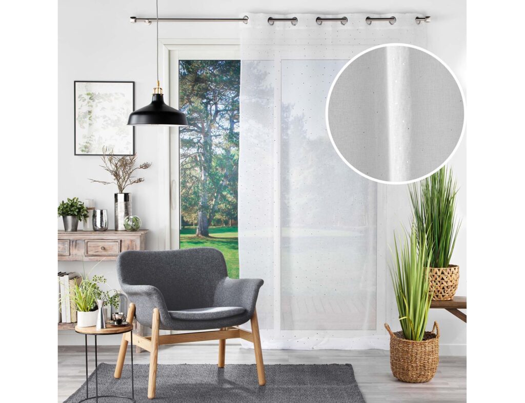 Κουρτίνα Goutteline Douceur D'intérieur - 140X240Cm - Λευκό