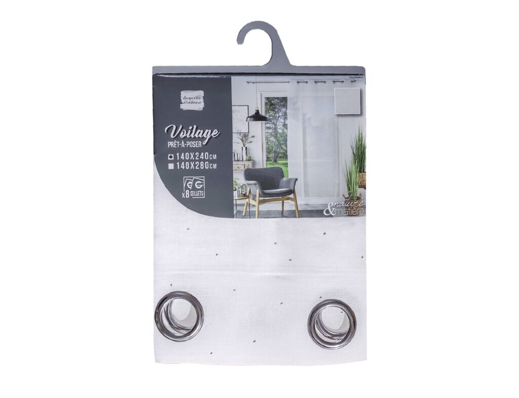 Κουρτίνα Goutteline Douceur D'intérieur - 140X240Cm - Λευκό