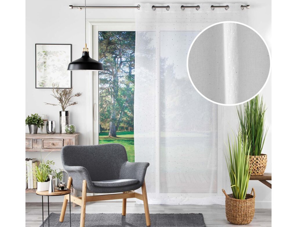 Κουρτίνα Goutteline Douceur D'intérieur - 140X280Cm - Λευκό