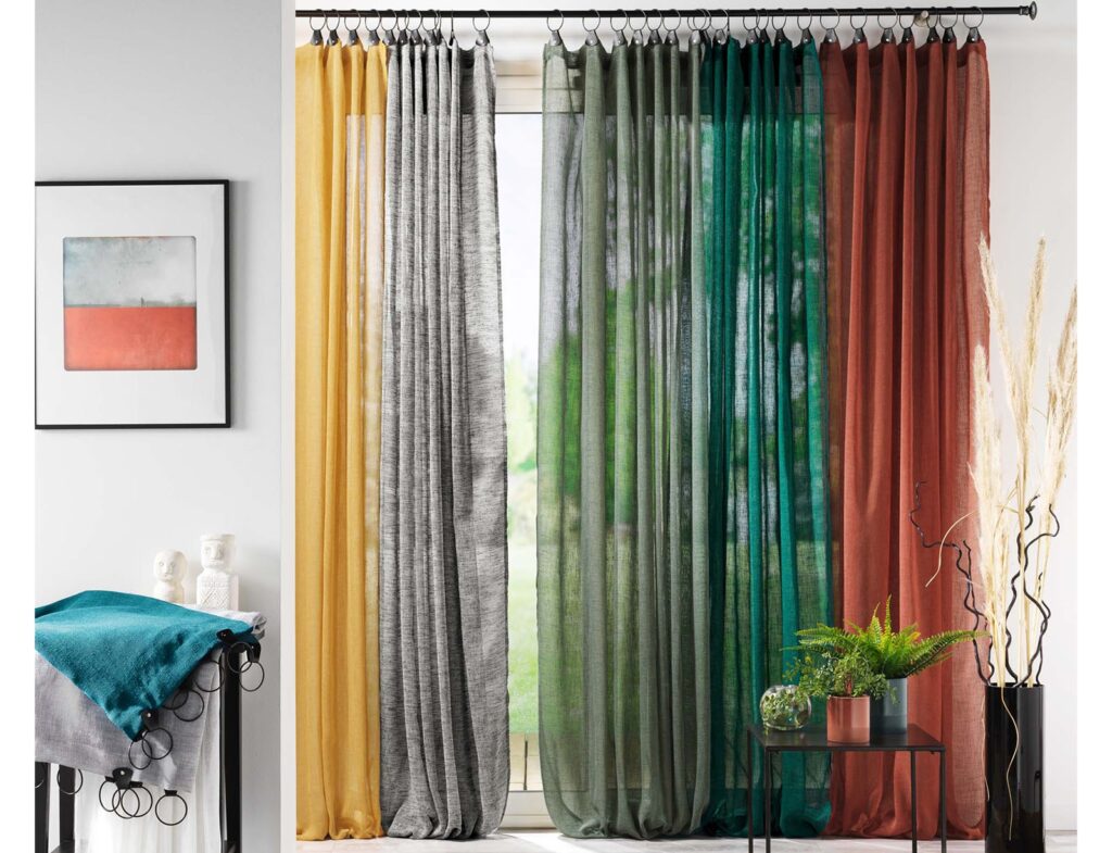 Κουρτίνα Linka Douceur D'intérieur - 140X240Cm - Κίτρινο
