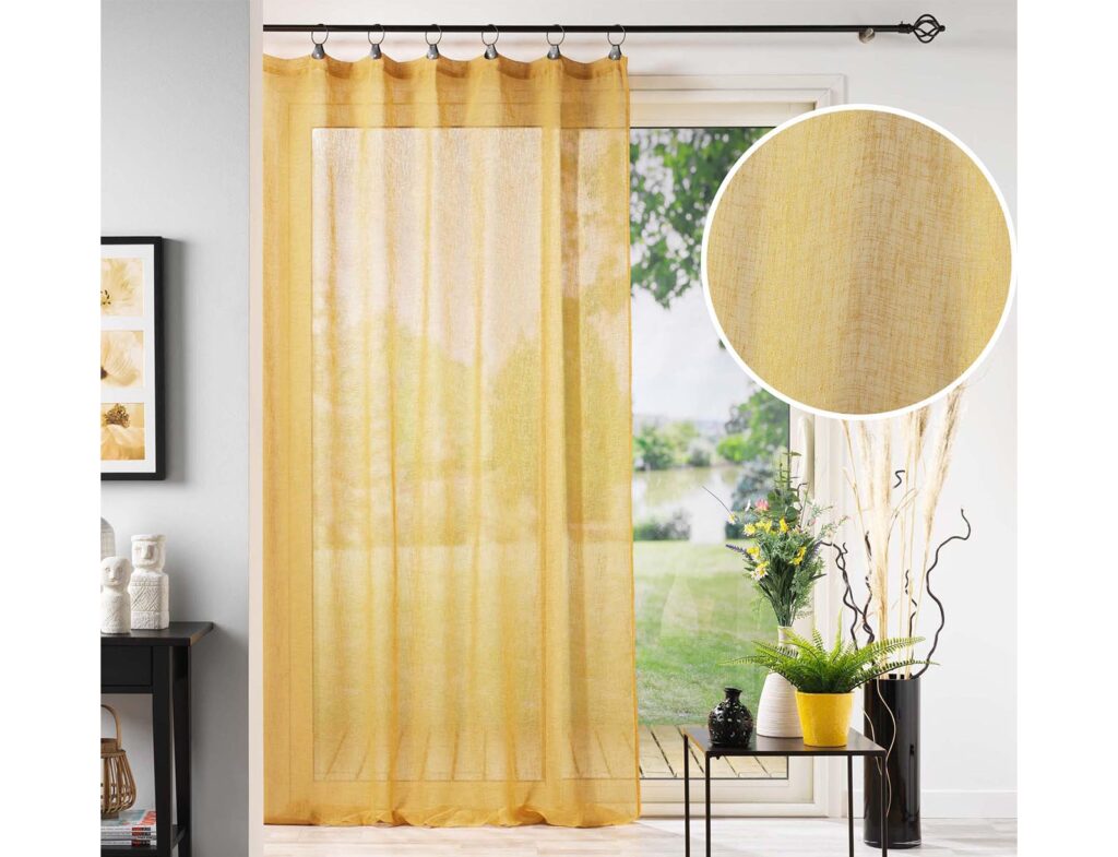 Κουρτίνα Linka Douceur D'intérieur - 140X240Cm - Κίτρινο