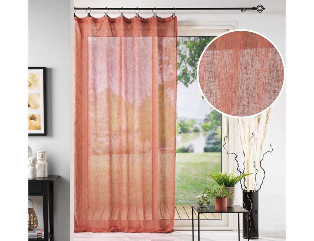 Κουρτίνα Linka Douceur D'intérieur - 140X240Cm - Πορτοκαλί