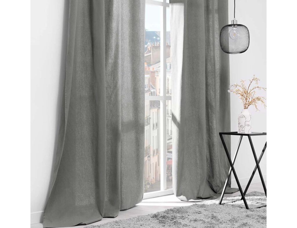 Κουρτίνα Twily Douceur D'intérieur - 135X260Cm - Γκρι