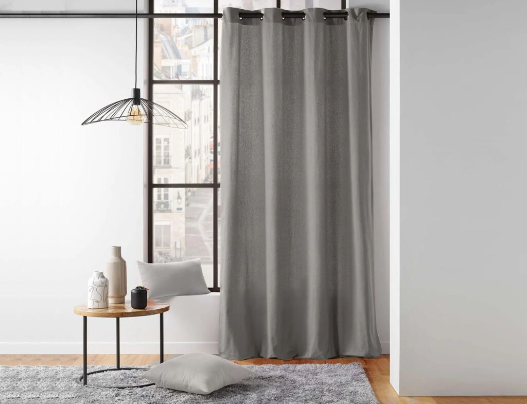 Κουρτίνα Twily Douceur D'intérieur - 135X260Cm - Γκρι
