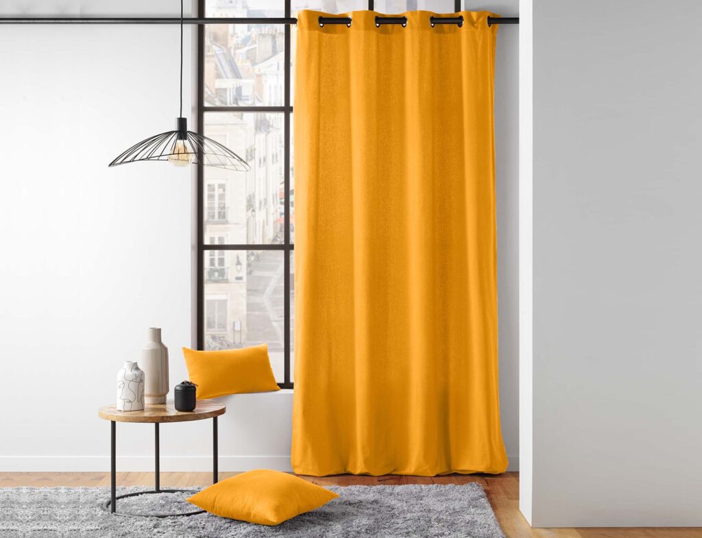Κουρτίνα Twily Douceur D'intérieur - 135X260Cm - Κίτρινο