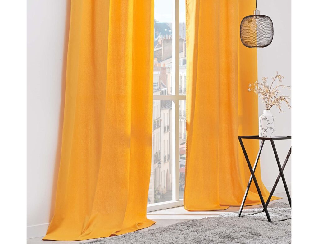 Κουρτίνα Twily Douceur D'intérieur - 135X260Cm - Κίτρινο