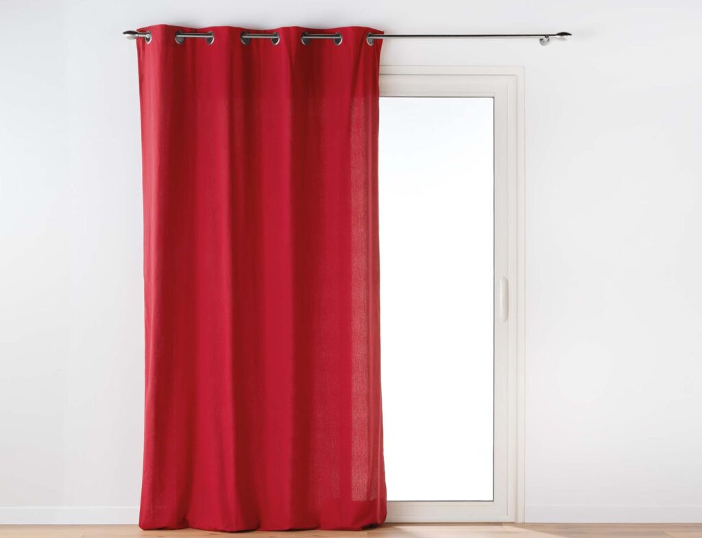 Κουρτίνα Twily Douceur D'intérieur - 135X260Cm - Κόκκινο