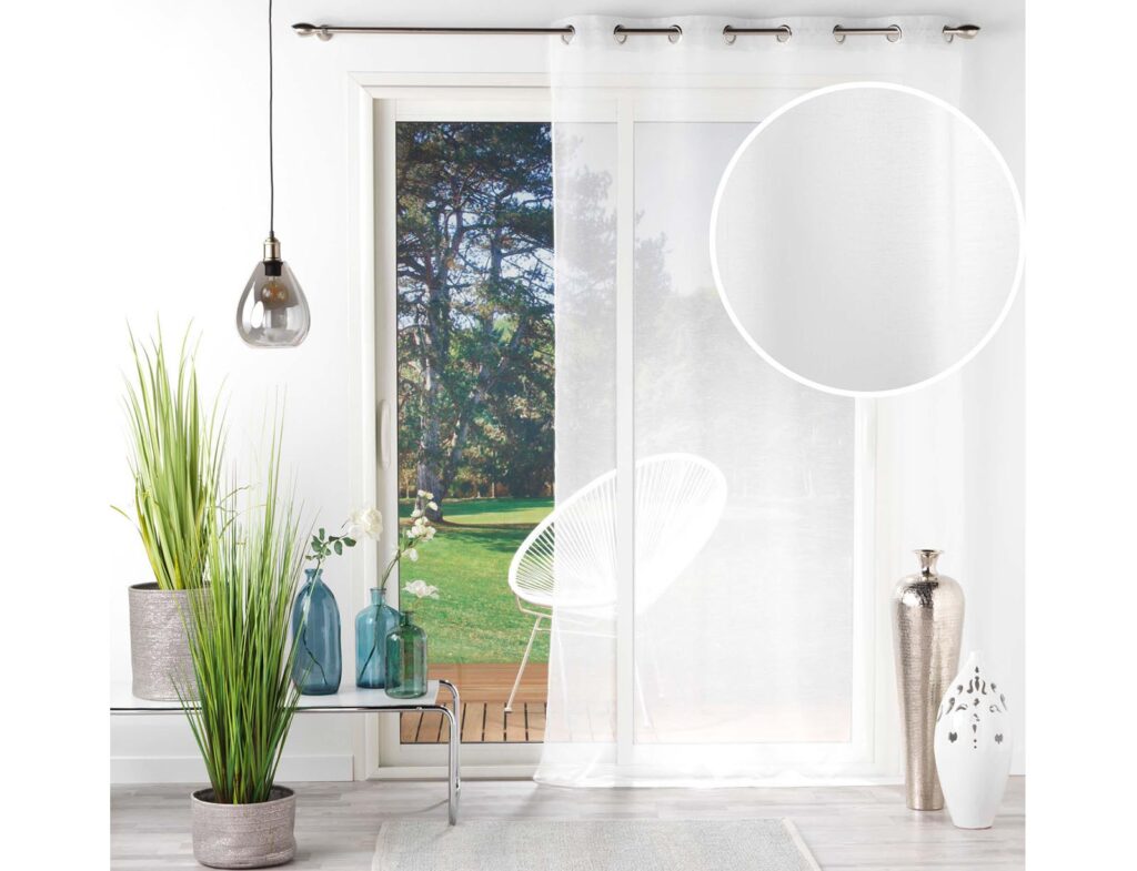 Κουρτίνα Voilizea Douceur D'intérieur - 140X240Cm - Λευκό