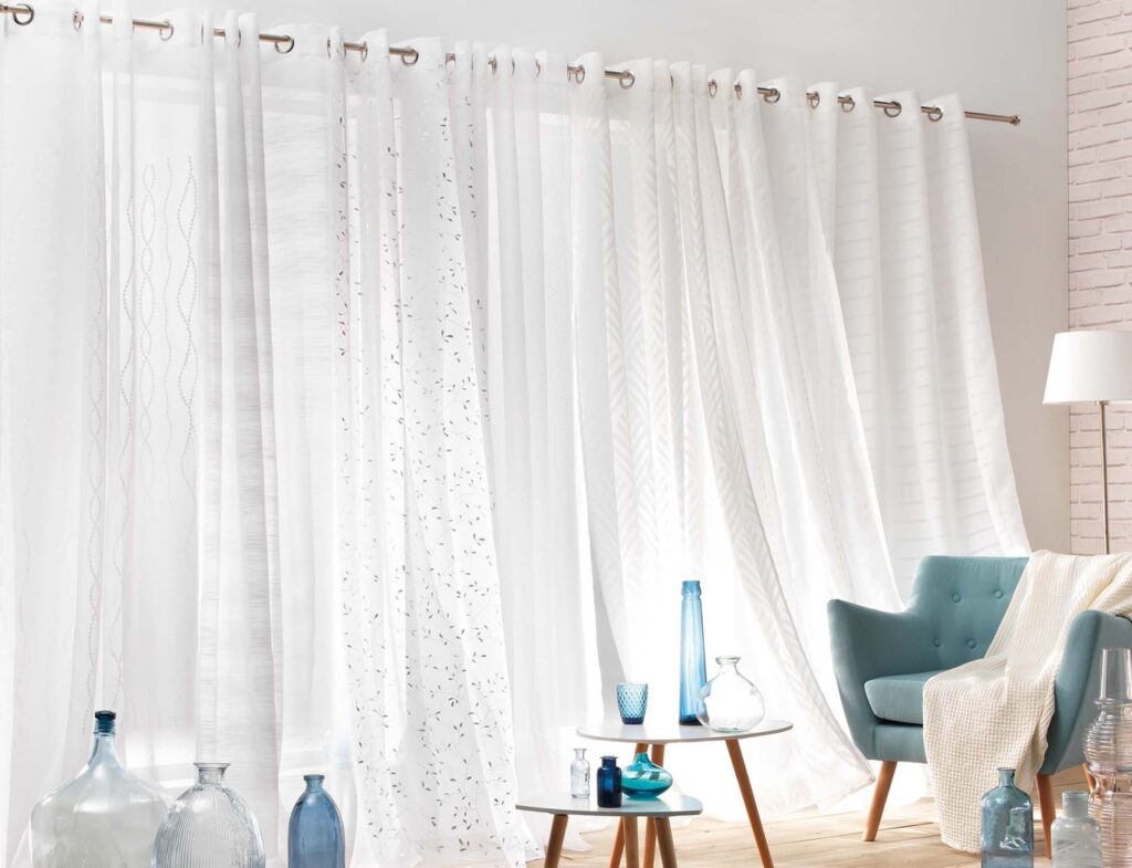 Κουρτίνα Voilizea Douceur D'intérieur - 140X280Cm - Λευκό