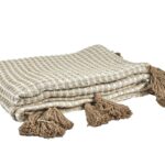 Κουβέρτες & Ριχτάρια Beige Honeycomb Plaid 125X150Cm Tx0092