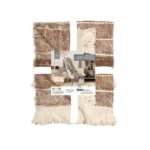 Κουβέρτες & Ριχτάρια Dark Grey Acry Fringed Plaid 120X150Cm A1 Tx0055