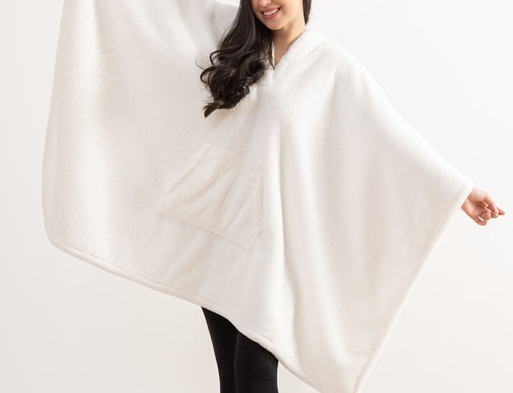 Κουβέρτες & Ριχτάρια Plaid Manch Poncho Four Doux