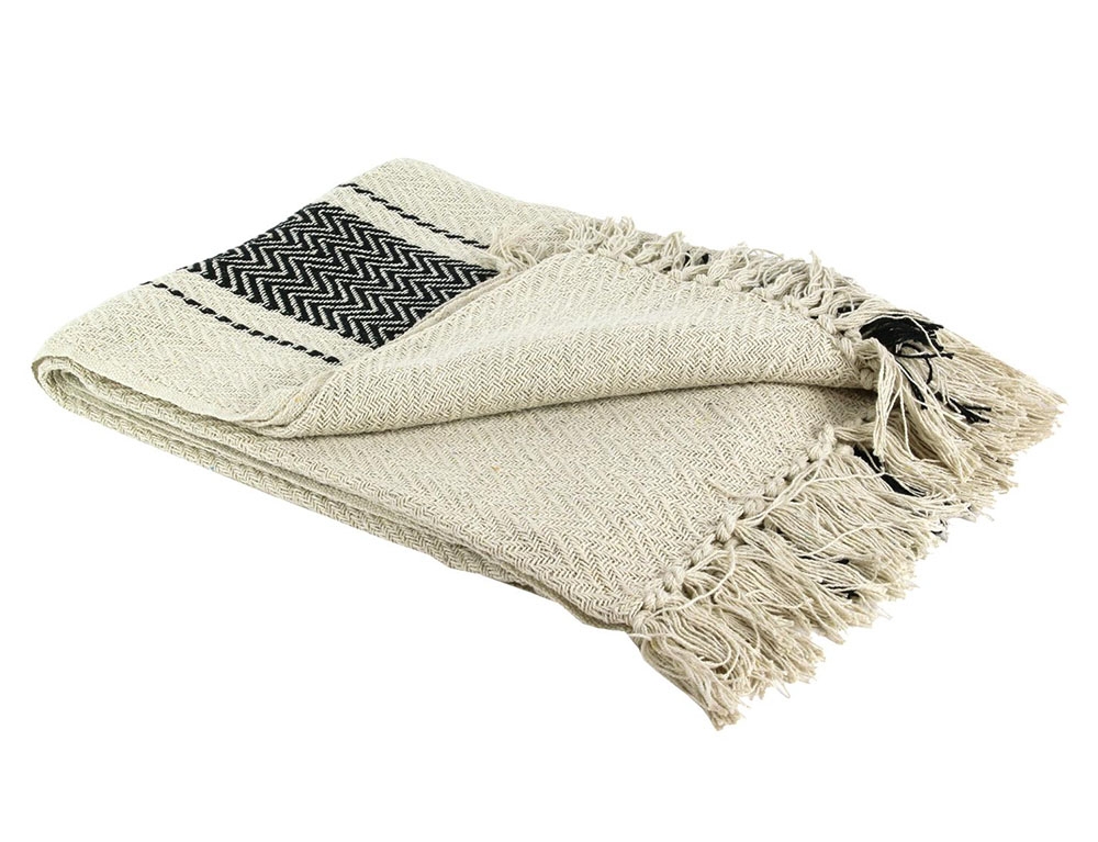 Κουβέρτες & Ριχτάρια Striped Berber Blanket 120X150Cm M6 Tx8002