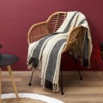 Κουβέρτες & Ριχτάρια Striped Berber Blanket 120X150Cm M6 Tx8002