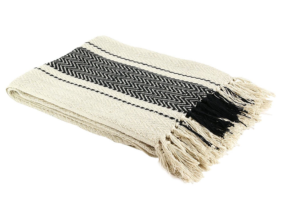 Κουβέρτες & Ριχτάρια Striped Berber Blanket 120X150Cm M6 Tx8002