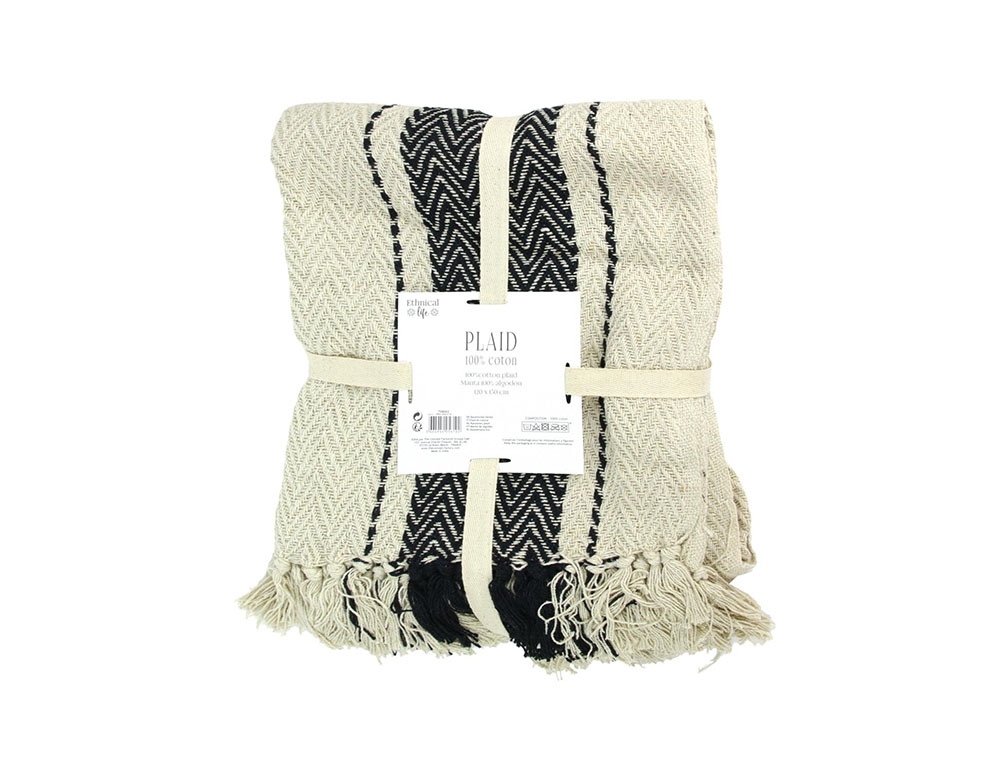 Κουβέρτες & Ριχτάρια Striped Berber Blanket 120X150Cm M6 Tx8002