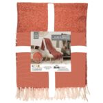 Κουβέρτες & Ριχτάρια Terracotta Plaid With Fringes 120X150Cm Tx0078