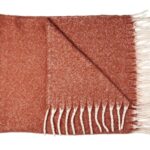 Κουβέρτες & Ριχτάρια Terracotta Plaid With Fringes 120X150Cm Tx0078