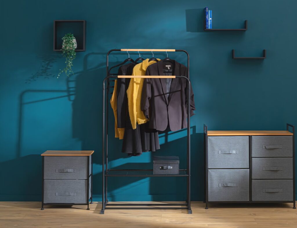 Κρεμάστρες Δαπέδου Gar Rack Dbl Mtl Blackwood