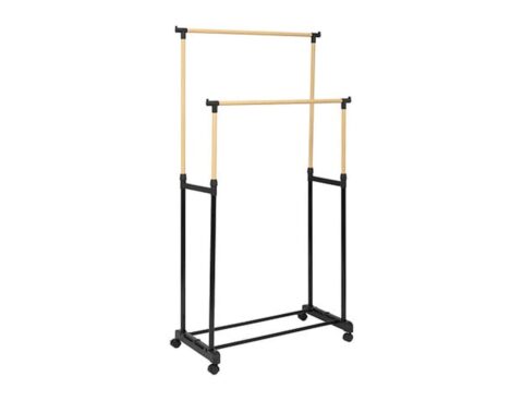 Κρεμάστρες Δαπέδου Gar Rack Dbl Mtl/Pla Woody
