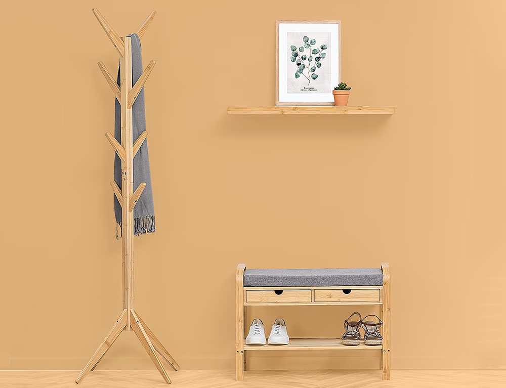 Κρεμάστρες & Καλόγεροι Bamboo Coat Rack 8H 181340