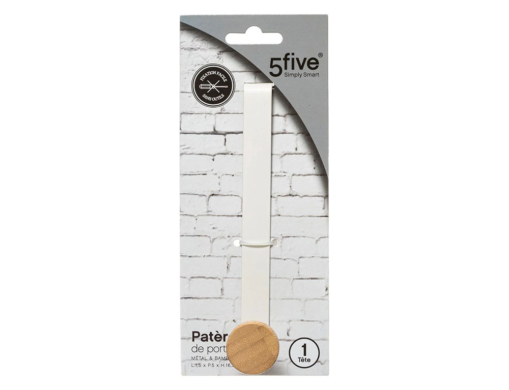 Κρεμάστρες & Καλόγεροι Door Hook 1H Mtl/Bamb White 151568B