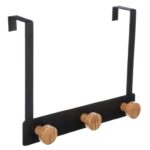 Κρεμάστρες & Καλόγεροι Door Hook Mtl/Bamb Black 3H 151569A