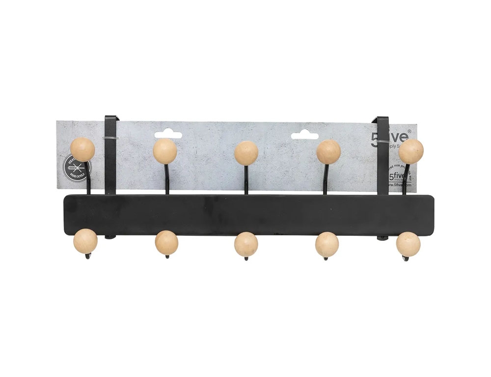 Κρεμάστρες & Καλόγεροι Mtl Wood Balls Door Hook 10H 193422