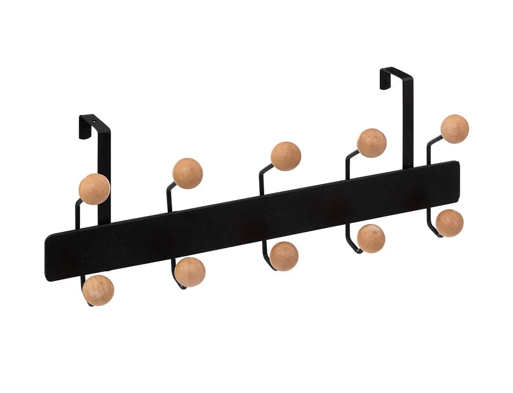 Κρεμάστρες & Καλόγεροι Mtl Wood Balls Door Hook 10H 193422