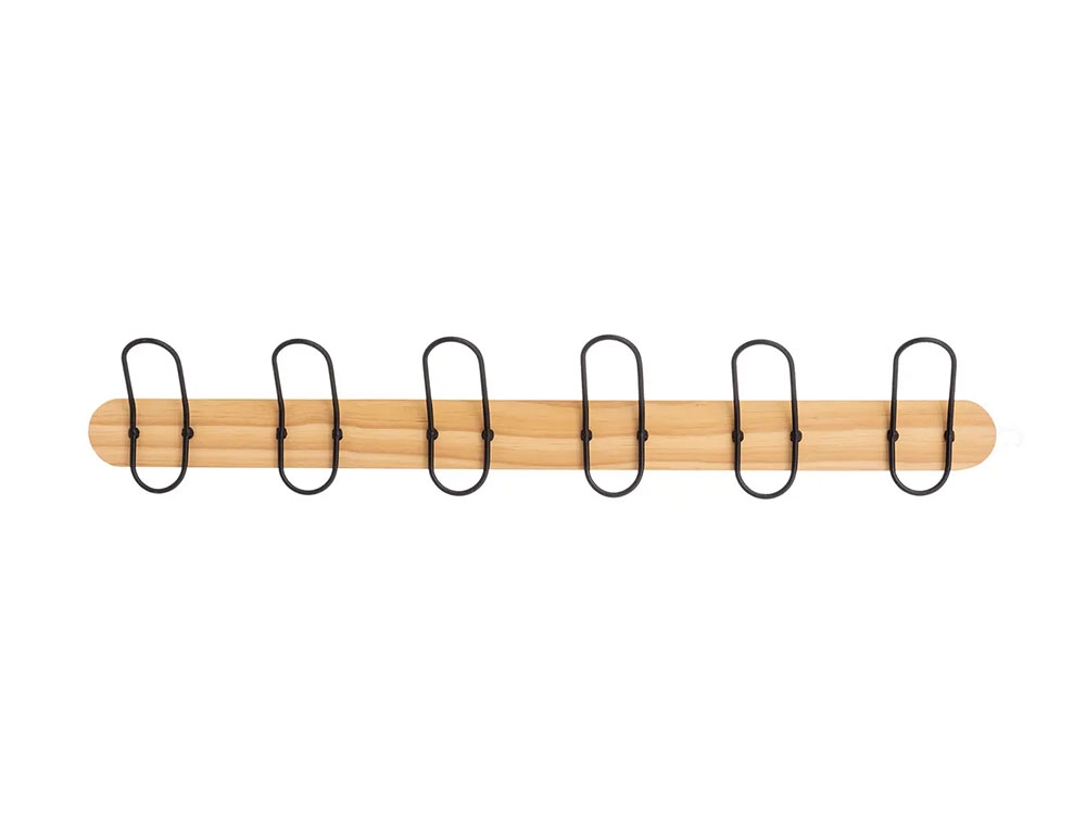 Κρεμάστρες & Καλόγεροι Wall Hook Wood/Mtl Staple 6H 181347