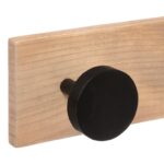 Κρεμάστρες & Καλόγεροι Wood Black Round Wall Hook 6H 173694