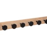 Κρεμάστρες & Καλόγεροι Wood Black Round Wall Hook 6H 173694