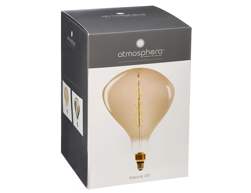 Λάμπες Διακοσμητικές & Τύπου Edison Drop Amb Twst Led Bulb R250 161374