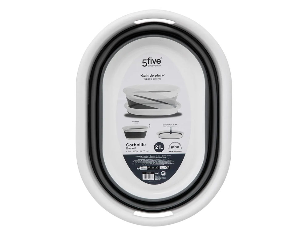 Λεκάνες Ρούχων Collapsible Basket 21L White 186193