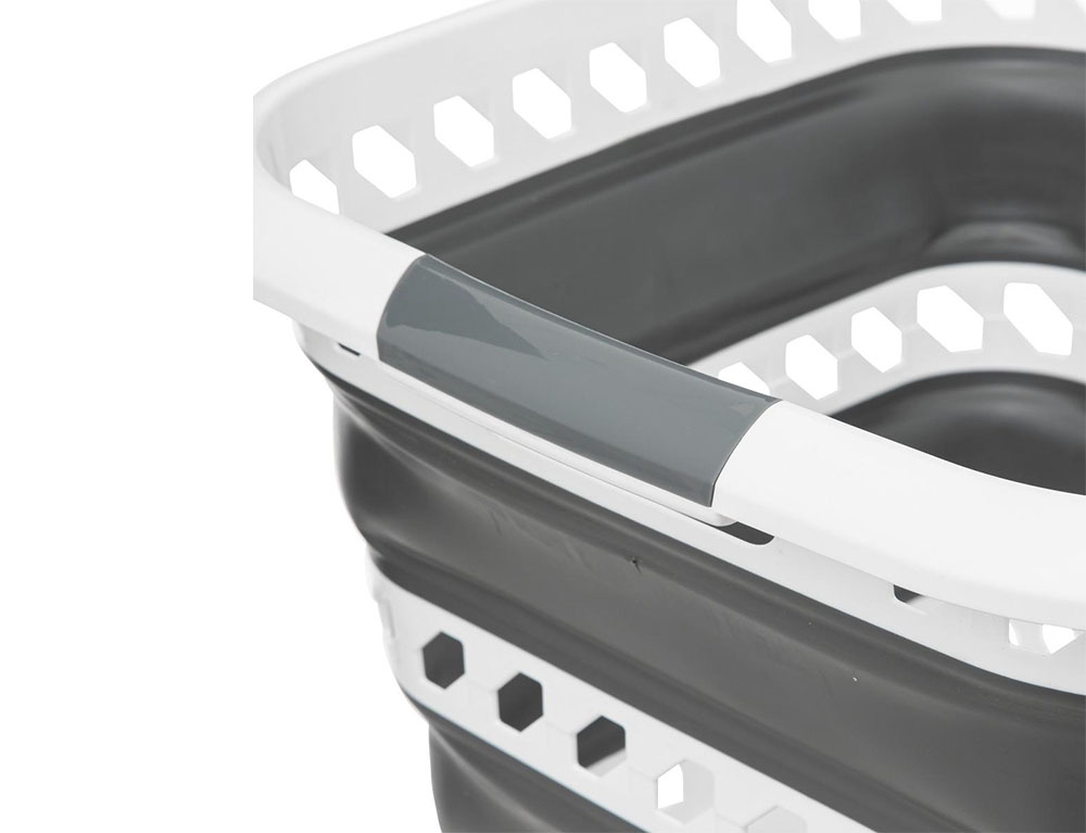 Λεκάνες Ρούχων Collapsible Basket 40L White Five 186192
