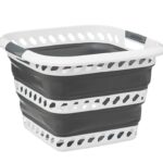 Λεκάνες Ρούχων Collapsible Basket 40L White Five 186192