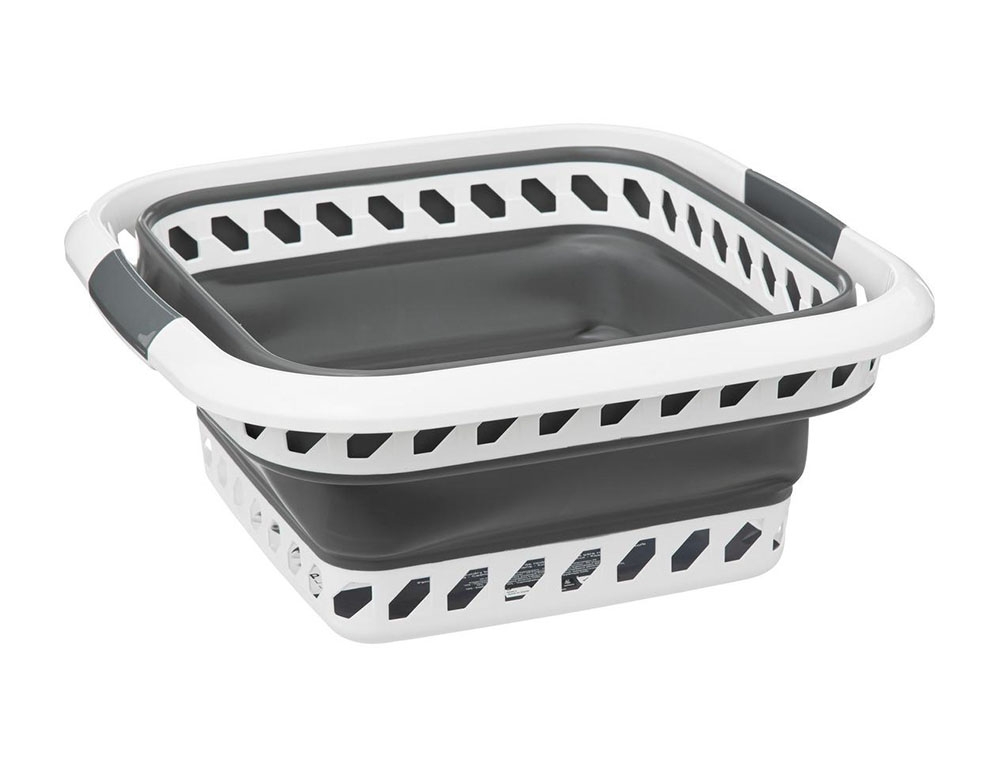 Λεκάνες Ρούχων Collapsible Basket 40L White Five 186192