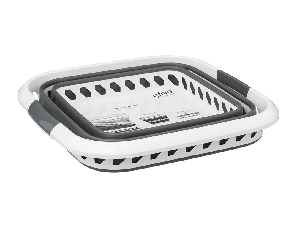 Λεκάνες Ρούχων Collapsible Basket 40L White Five 186192