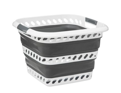 Λεκάνες Ρούχων Collapsible Basket 40L White Five 186192