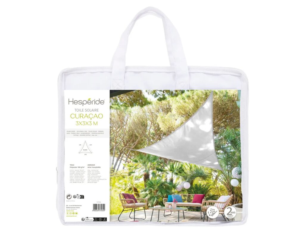 Λύσεις Σκίασης Για Το Μπαλκόνι Και Τον Κήπο Sunshade Curacao 3X3X3M White 117746