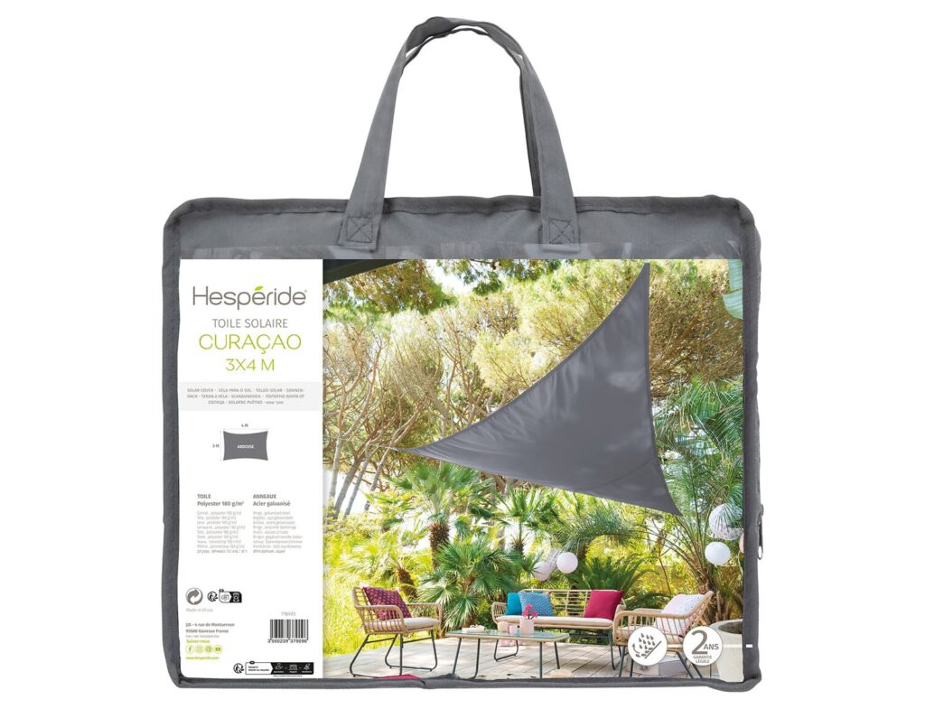 Λύσεις Σκίασης Για Το Μπαλκόνι Και Τον Κήπο Sunshade Curacao 4X3M Slt Grey 118493