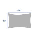 Λύσεις Σκίασης Για Το Μπαλκόνι Και Τον Κήπο Sunshade Curacao 4X3M Wheat 205399
