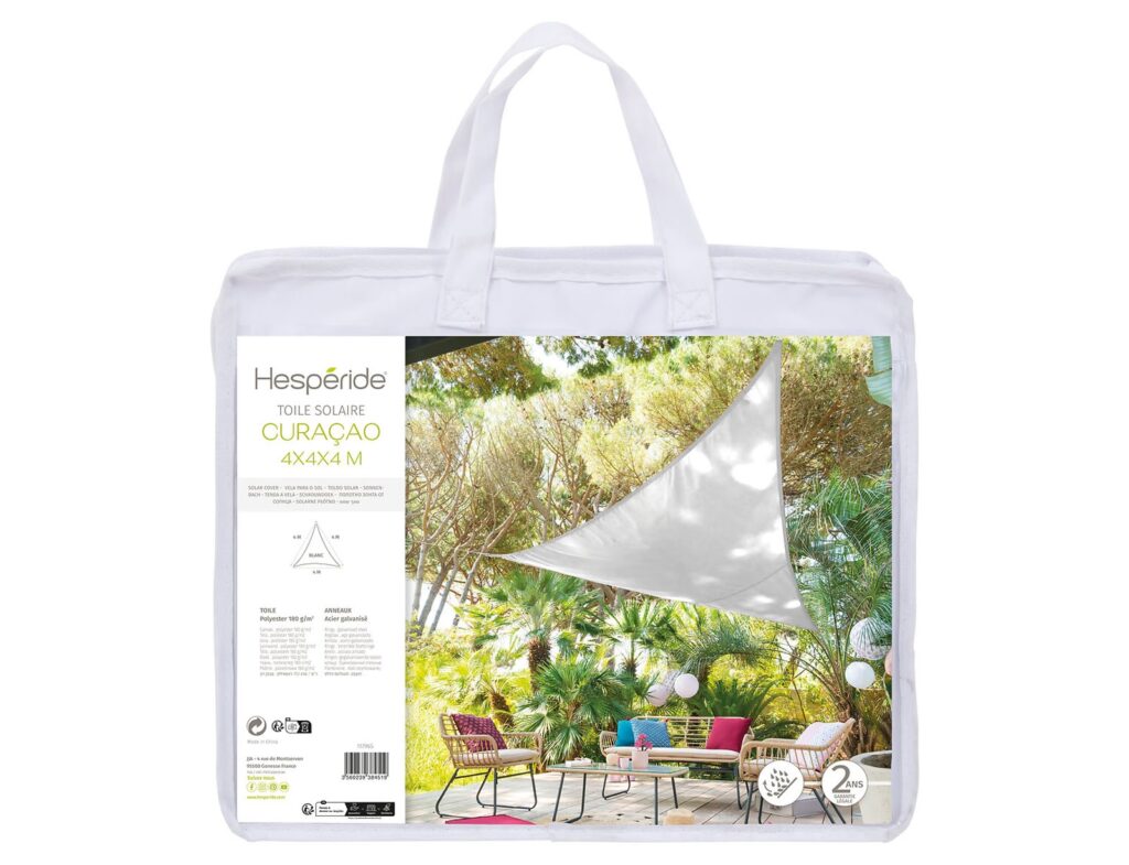 Λύσεις Σκίασης Για Το Μπαλκόνι Και Τον Κήπο Sunshade Curacao 4X4X4 White 117965
