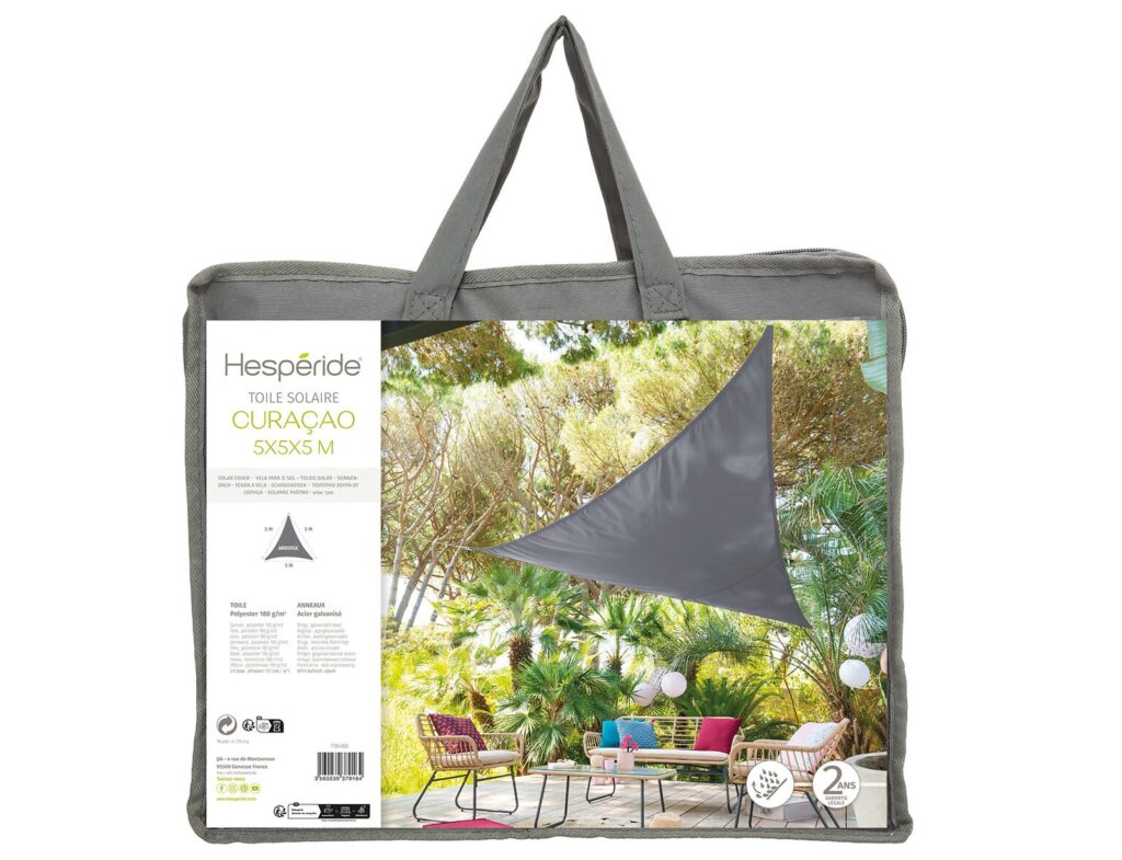 Λύσεις Σκίασης Για Το Μπαλκόνι Και Τον Κήπο Sunshade Curacao 5X5X5M Grey 118488