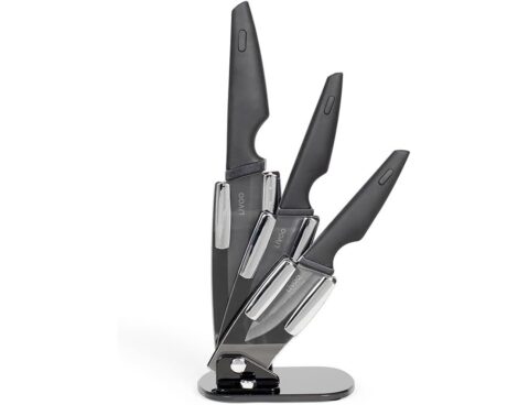Μαχαίρια Block Of 3 Ceramic Knives With Holder Livoo  Mec13